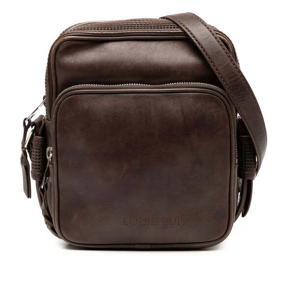 Louis Vuitton Handbags - LOUIS VUITTON Authentic Brown Leather Trotter Shoulder Bag